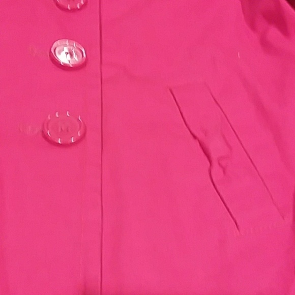 Gymboree medium 7/8 red light coat with bow - Picture 3 of 6